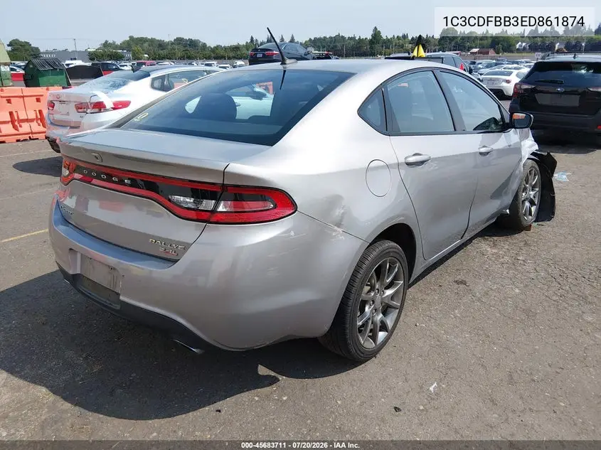 2014 Dodge Dart Sxt VIN: 1C3CDFBB3ED861874 Lot: 45683711