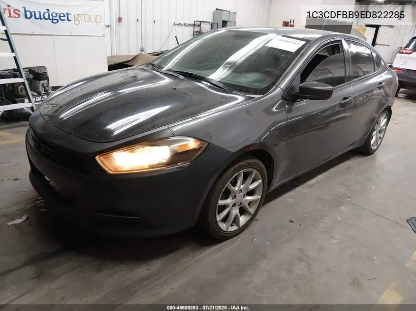 2014 Dodge Dart Sxt VIN: 1C3CDFBB9ED822285 Lot: 45689263