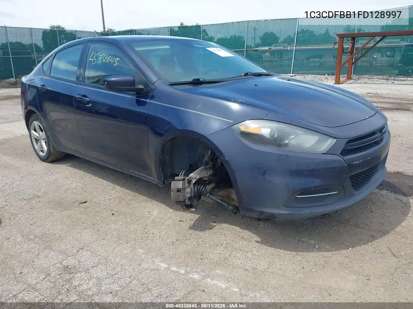 2015 Dodge Dart Sxt VIN: 1C3CDFBB1FD128997 Lot: 45338845