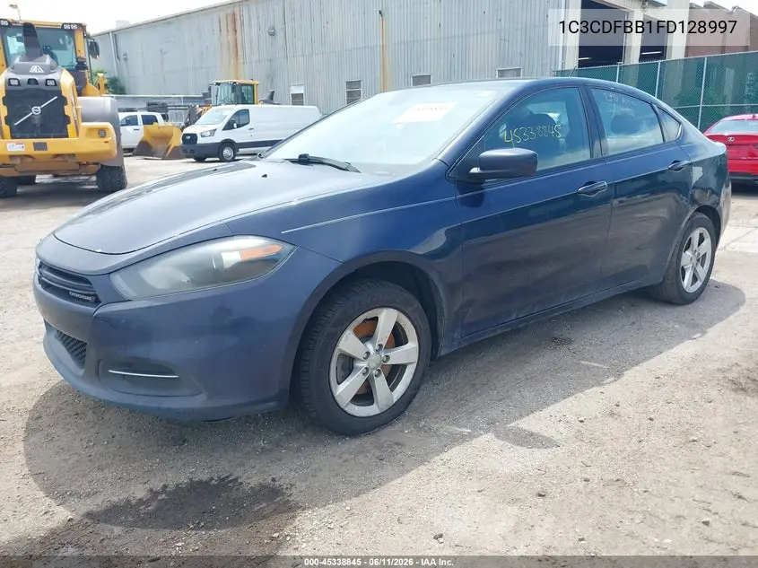 2015 Dodge Dart Sxt VIN: 1C3CDFBB1FD128997 Lot: 45338845