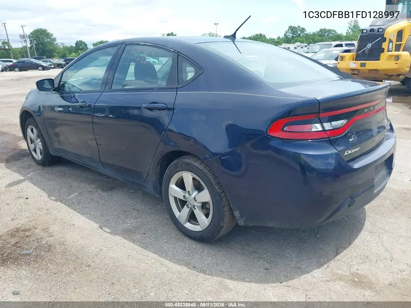 2015 Dodge Dart Sxt VIN: 1C3CDFBB1FD128997 Lot: 45338845