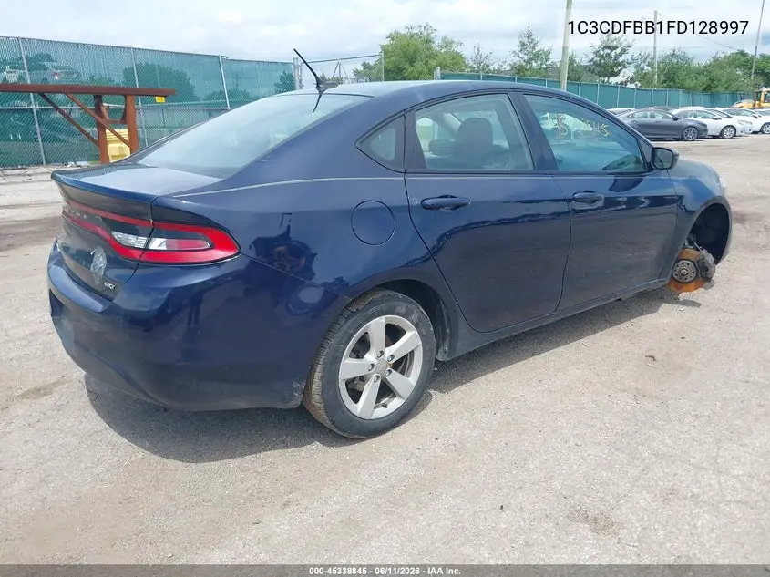 2015 Dodge Dart Sxt VIN: 1C3CDFBB1FD128997 Lot: 45338845