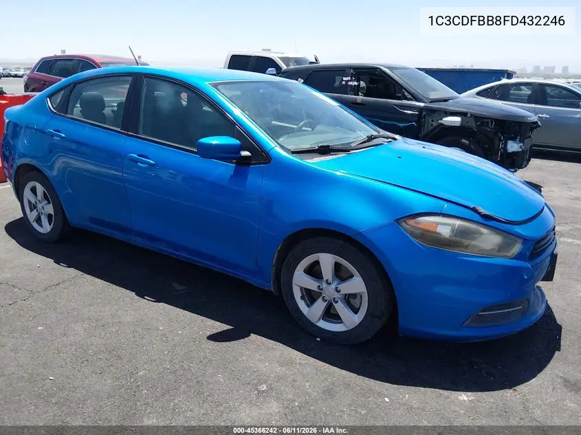 2015 Dodge Dart Sxt VIN: 1C3CDFBB8FD432246 Lot: 45366242