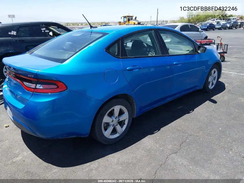 2015 Dodge Dart Sxt VIN: 1C3CDFBB8FD432246 Lot: 45366242