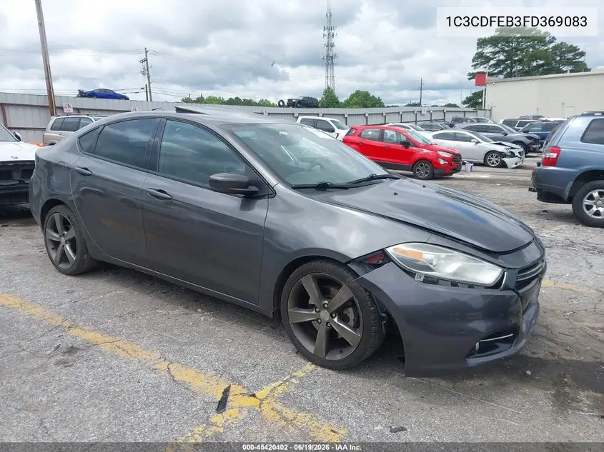 2015 Dodge Dart Gt VIN: 1C3CDFEB3FD369083 Lot: 45420402