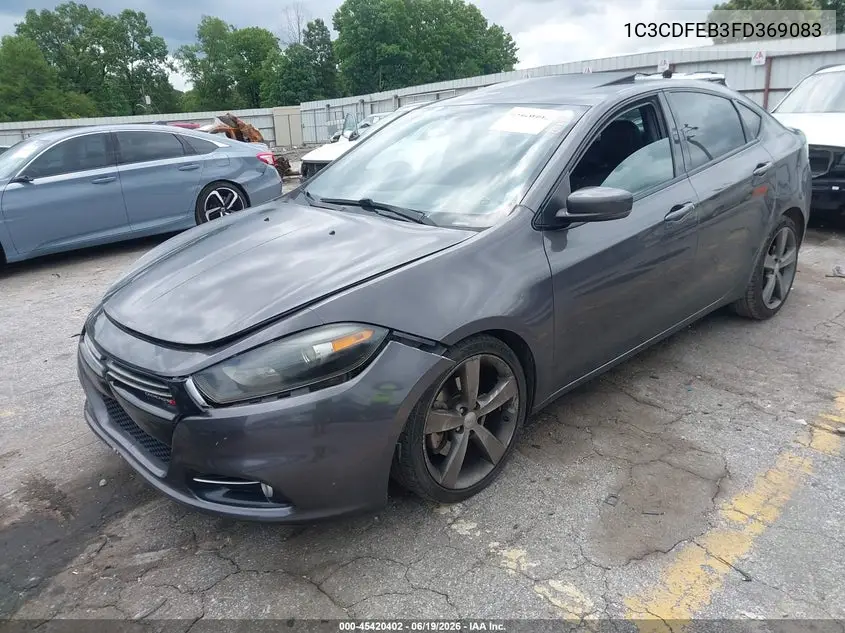 2015 Dodge Dart Gt VIN: 1C3CDFEB3FD369083 Lot: 45420402