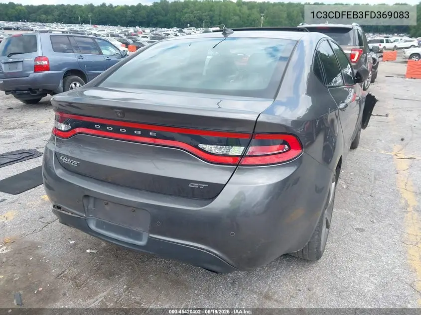 2015 Dodge Dart Gt VIN: 1C3CDFEB3FD369083 Lot: 45420402
