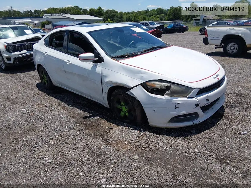 2015 Dodge Dart Sxt VIN: 1C3CDFBBXFD404819 Lot: 45440686