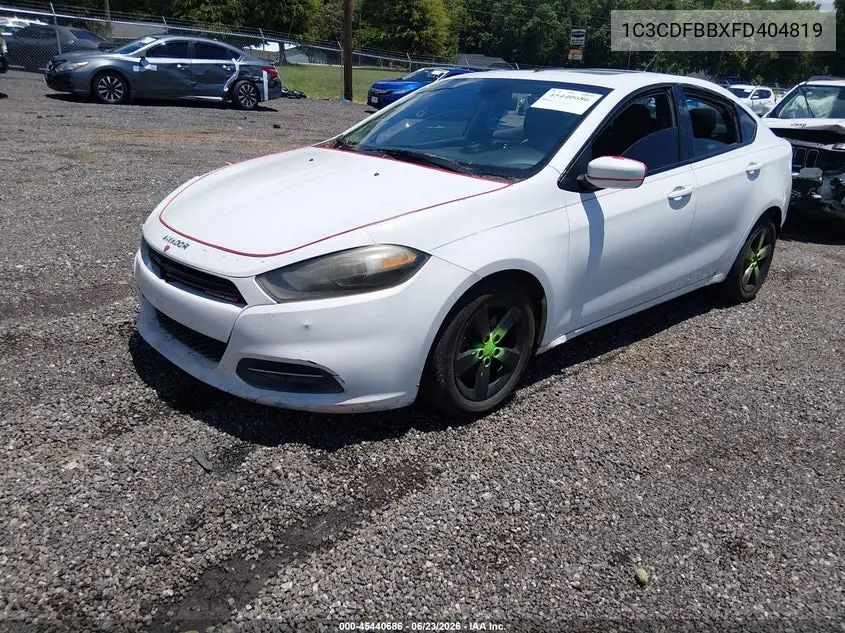 2015 Dodge Dart Sxt VIN: 1C3CDFBBXFD404819 Lot: 45440686