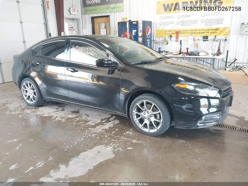 2015 Dodge Dart Sxt VIN: 1C3CDFBB0FD267258 Lot: 45441226