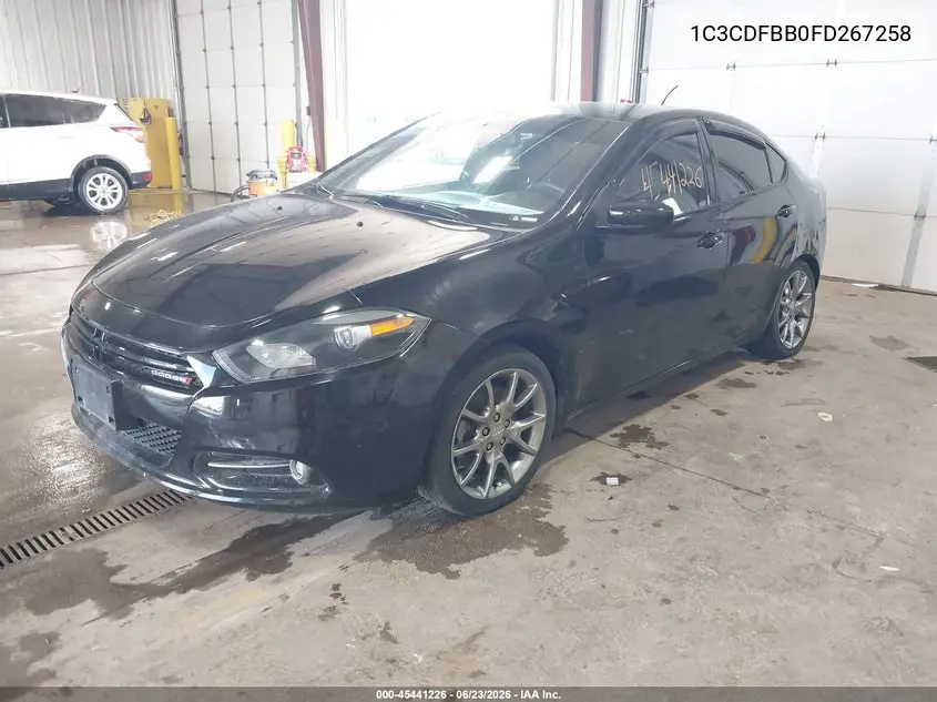 2015 Dodge Dart Sxt VIN: 1C3CDFBB0FD267258 Lot: 45441226