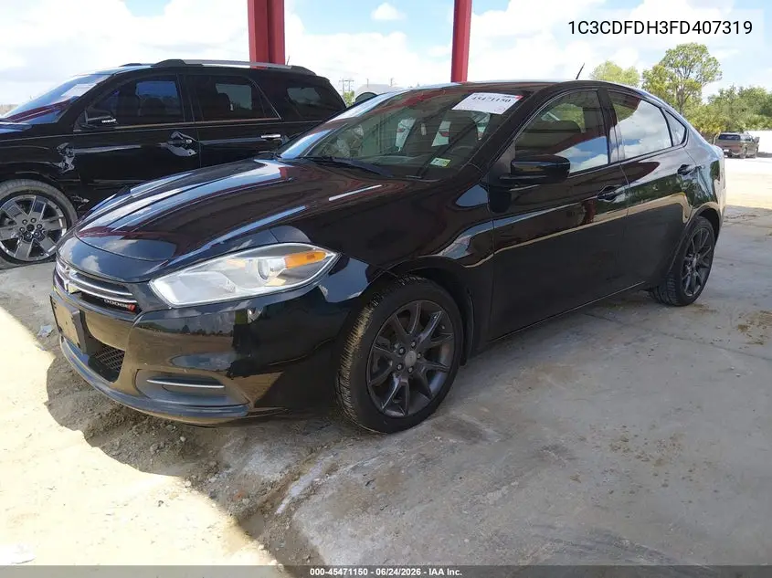 2015 Dodge Dart Aero VIN: 1C3CDFDH3FD407319 Lot: 45471150