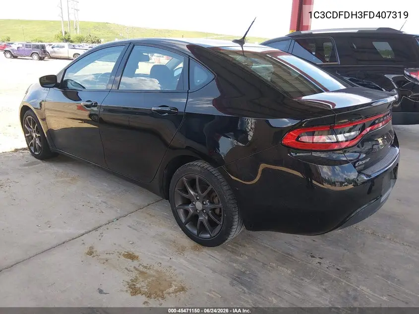 2015 Dodge Dart Aero VIN: 1C3CDFDH3FD407319 Lot: 45471150