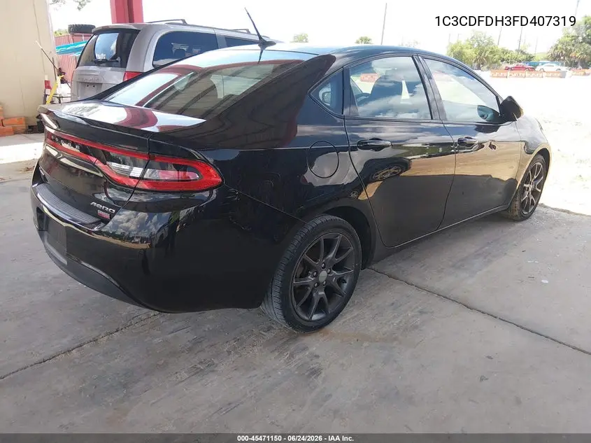 2015 Dodge Dart Aero VIN: 1C3CDFDH3FD407319 Lot: 45471150