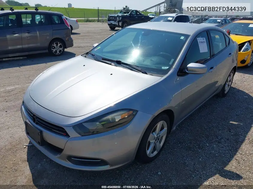 2015 Dodge Dart Sxt VIN: 1C3CDFBB2FD344339 Lot: 45486850