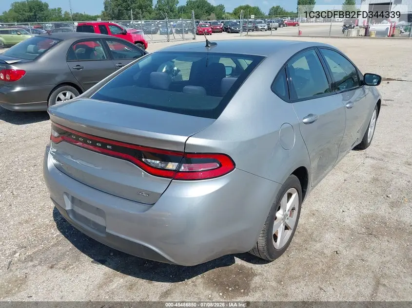 2015 Dodge Dart Sxt VIN: 1C3CDFBB2FD344339 Lot: 45486850