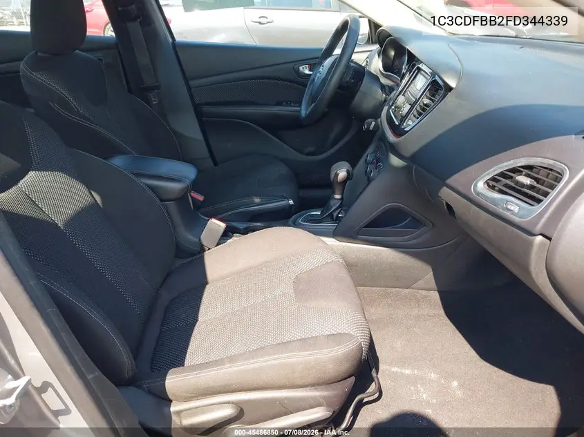 2015 Dodge Dart Sxt VIN: 1C3CDFBB2FD344339 Lot: 45486850