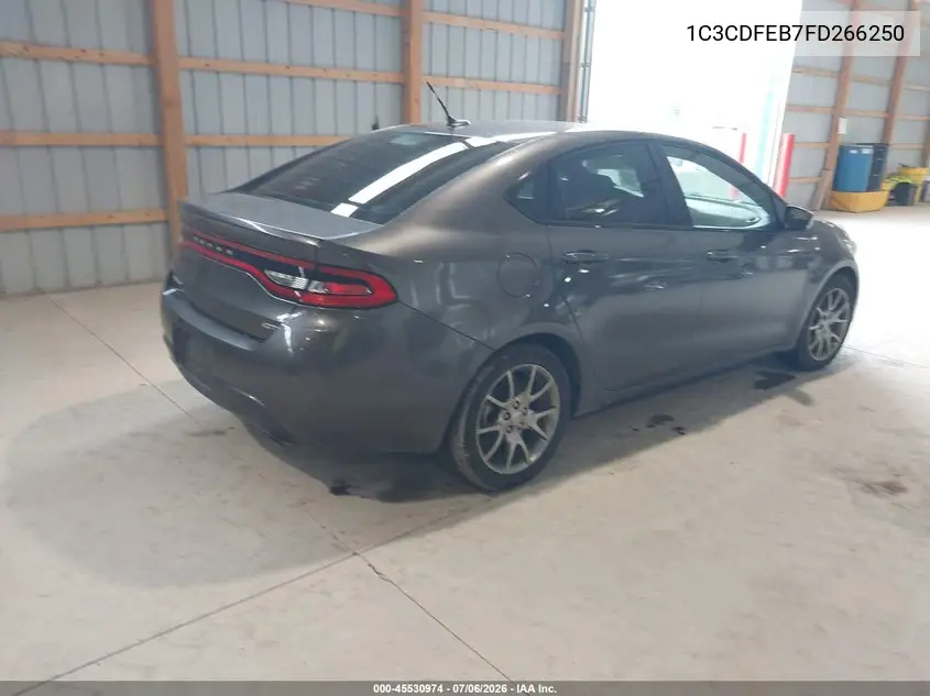 2015 Dodge Dart Gt VIN: 1C3CDFEB7FD266250 Lot: 45530974