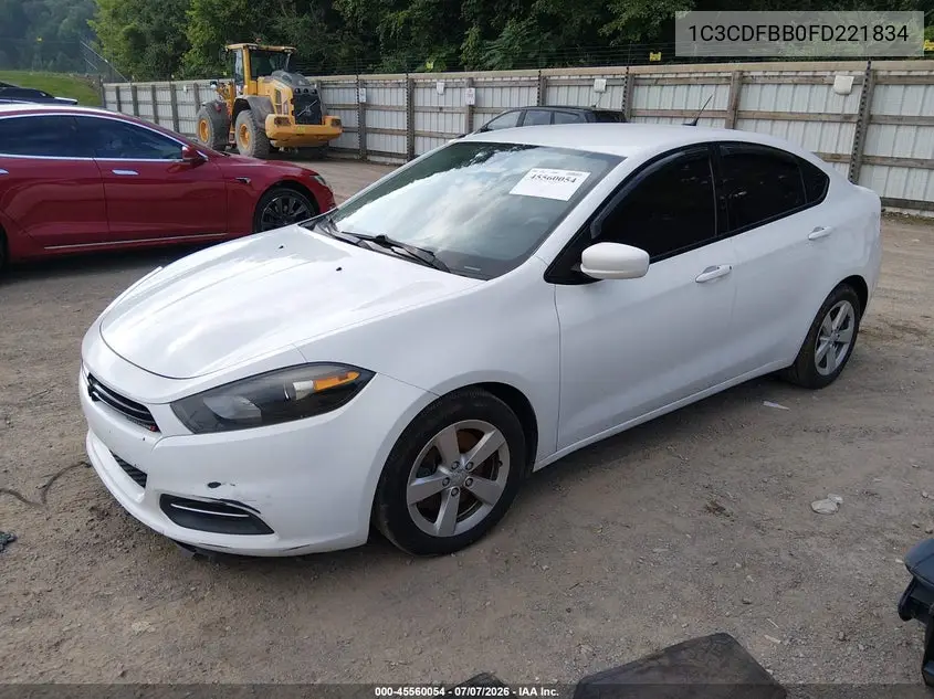2015 Dodge Dart Sxt VIN: 1C3CDFBB0FD221834 Lot: 45560054
