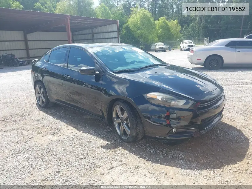 2015 Dodge Dart Gt VIN: 1C3CDFEB1FD119552 Lot: 45563478