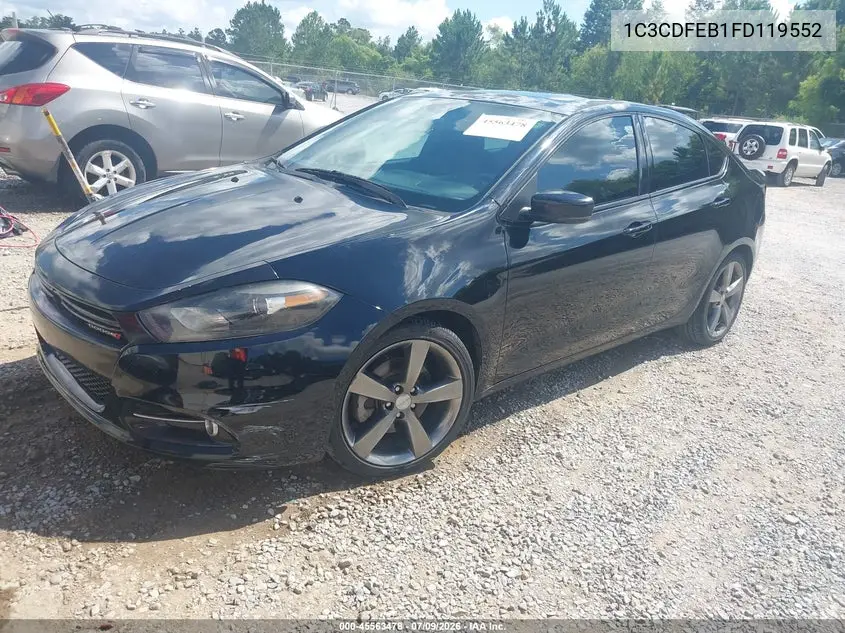2015 Dodge Dart Gt VIN: 1C3CDFEB1FD119552 Lot: 45563478