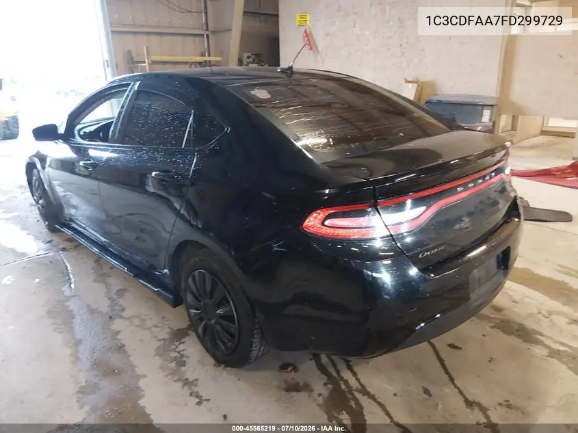 2015 Dodge Dart Se VIN: 1C3CDFAA7FD299729 Lot: 45565219