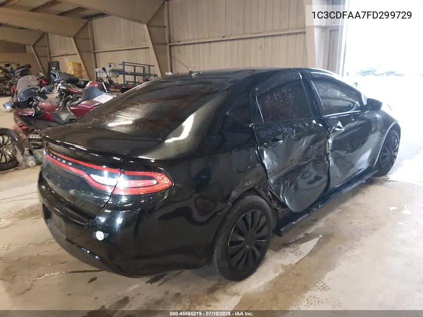 2015 Dodge Dart Se VIN: 1C3CDFAA7FD299729 Lot: 45565219