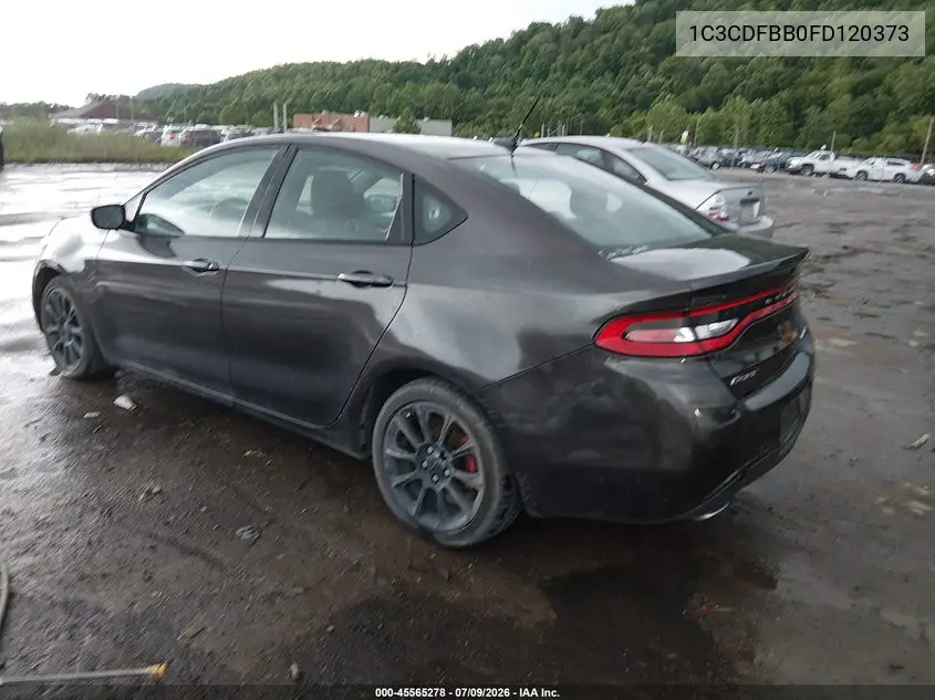 2015 Dodge Dart Sxt VIN: 1C3CDFBB0FD120373 Lot: 45565278