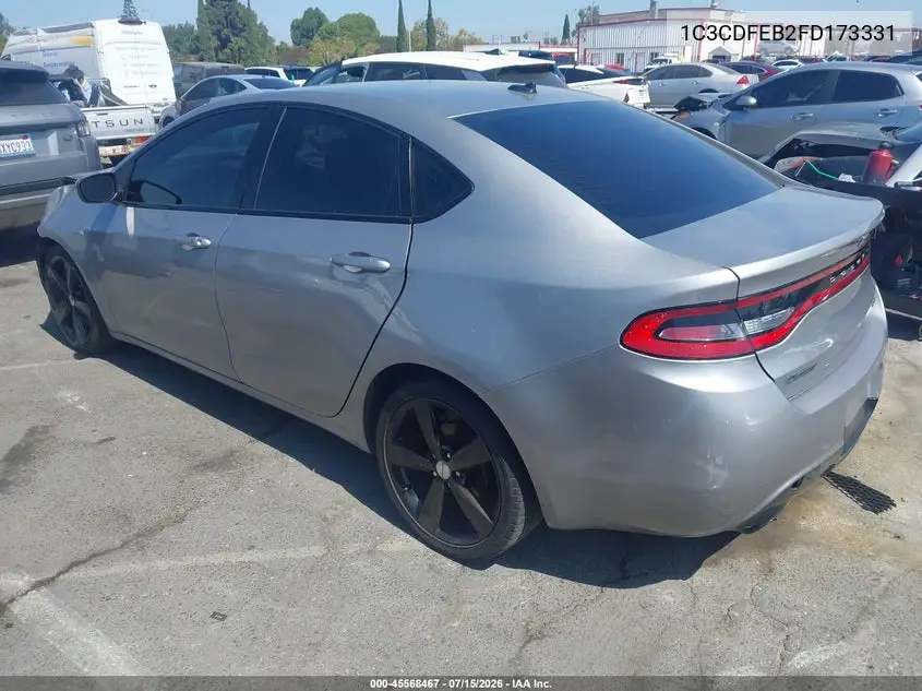 2015 Dodge Dart Gt VIN: 1C3CDFEB2FD173331 Lot: 45568467