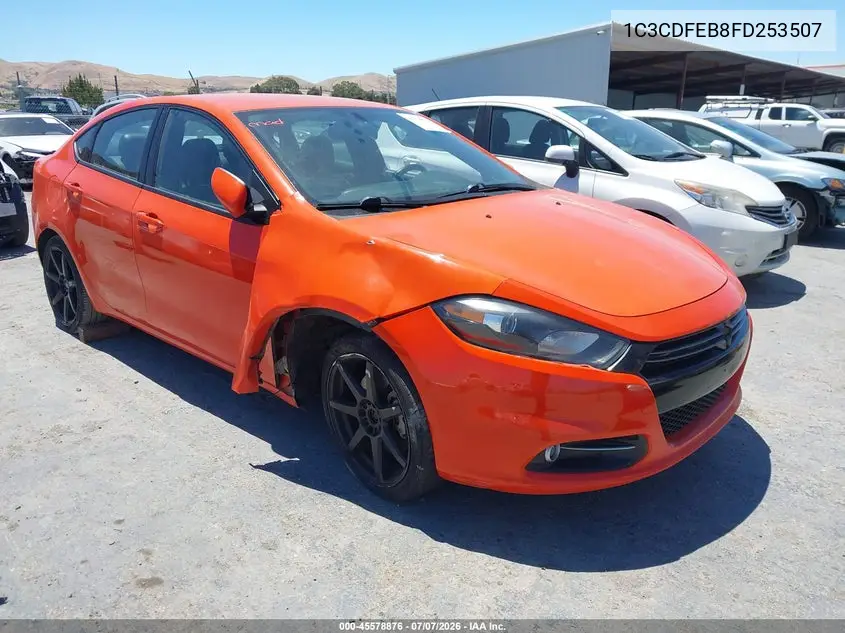 2015 Dodge Dart Gt VIN: 1C3CDFEB8FD253507 Lot: 45578876