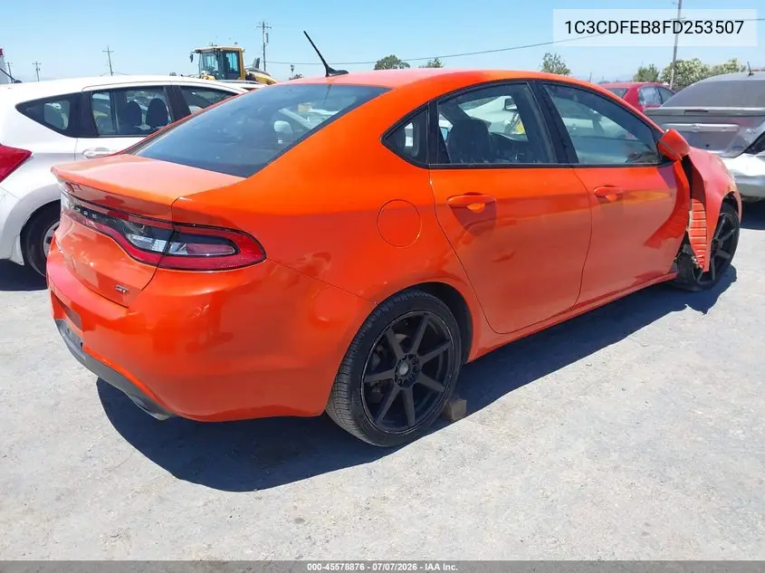 2015 Dodge Dart Gt VIN: 1C3CDFEB8FD253507 Lot: 45578876