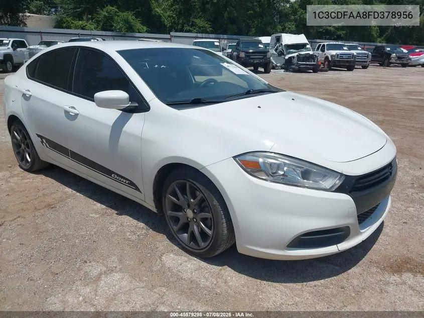 2015 Dodge Dart Se VIN: 1C3CDFAA8FD378956 Lot: 45579298