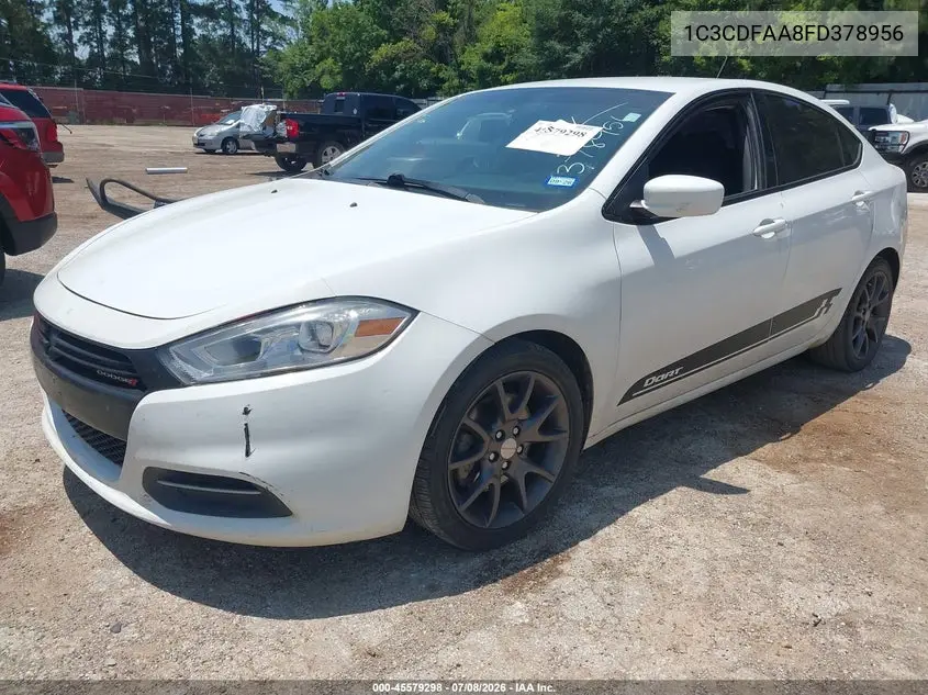 2015 Dodge Dart Se VIN: 1C3CDFAA8FD378956 Lot: 45579298