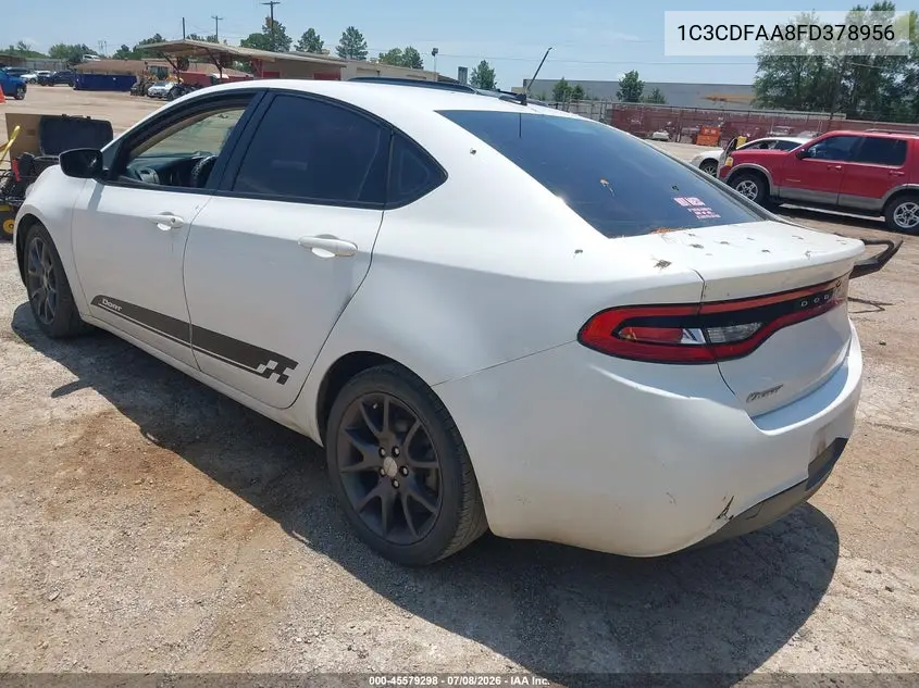 2015 Dodge Dart Se VIN: 1C3CDFAA8FD378956 Lot: 45579298