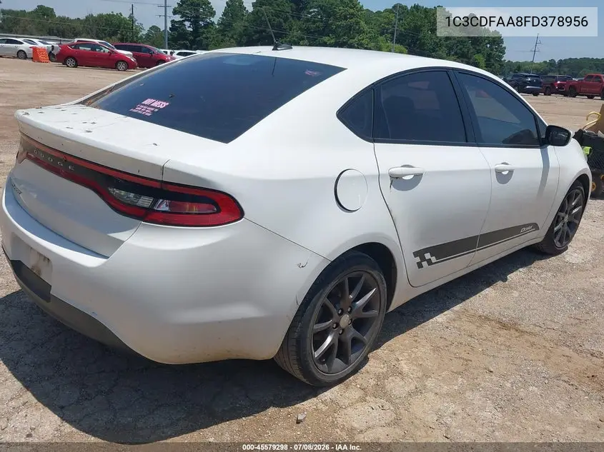 2015 Dodge Dart Se VIN: 1C3CDFAA8FD378956 Lot: 45579298