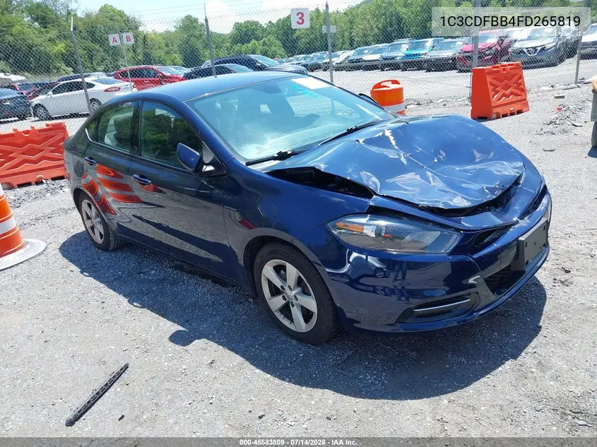 2015 Dodge Dart Sxt VIN: 1C3CDFBB4FD265819 Lot: 45583809