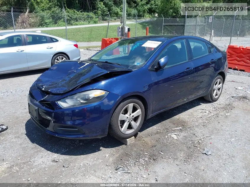 2015 Dodge Dart Sxt VIN: 1C3CDFBB4FD265819 Lot: 45583809