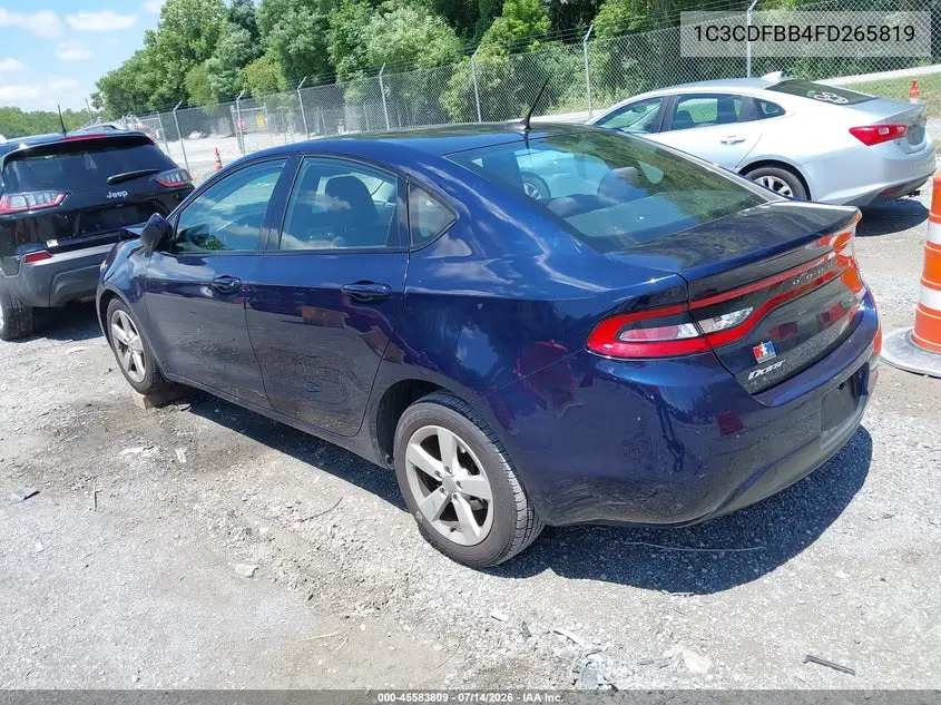 2015 Dodge Dart Sxt VIN: 1C3CDFBB4FD265819 Lot: 45583809