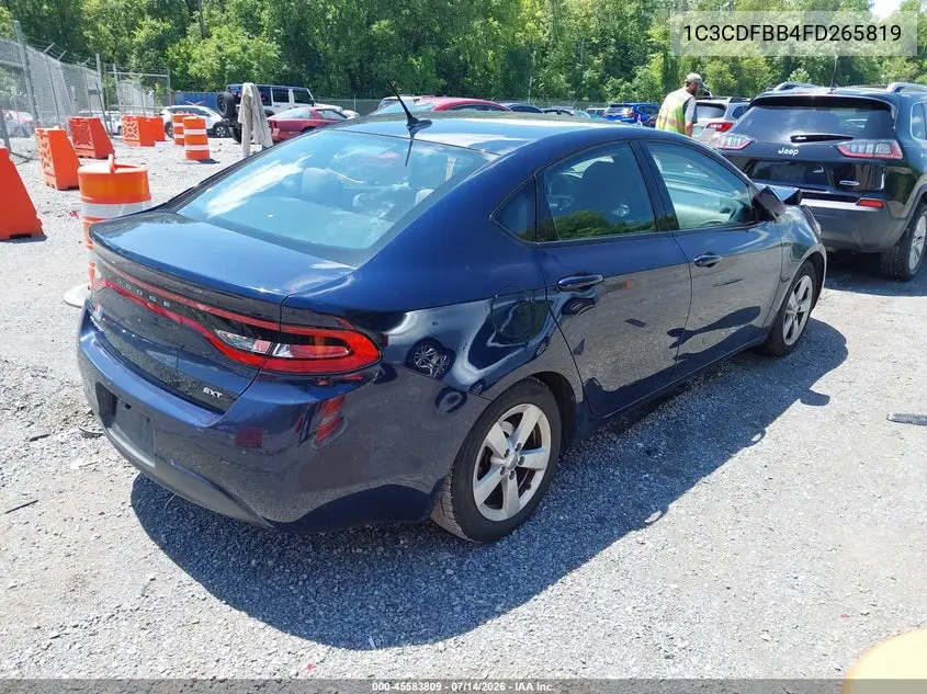 2015 Dodge Dart Sxt VIN: 1C3CDFBB4FD265819 Lot: 45583809