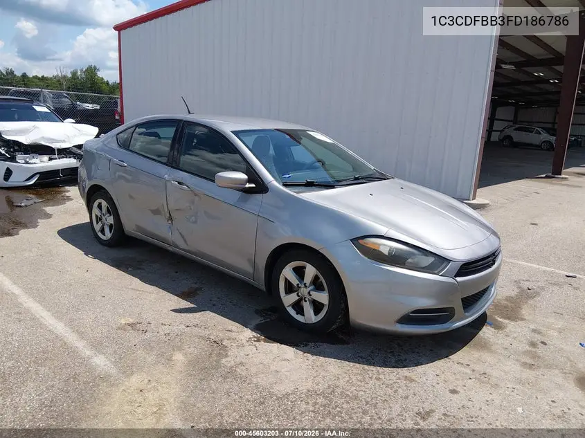 2015 Dodge Dart Sxt VIN: 1C3CDFBB3FD186786 Lot: 45603203