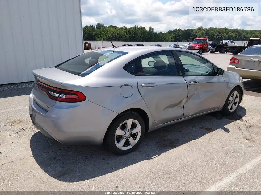 2015 Dodge Dart Sxt VIN: 1C3CDFBB3FD186786 Lot: 45603203