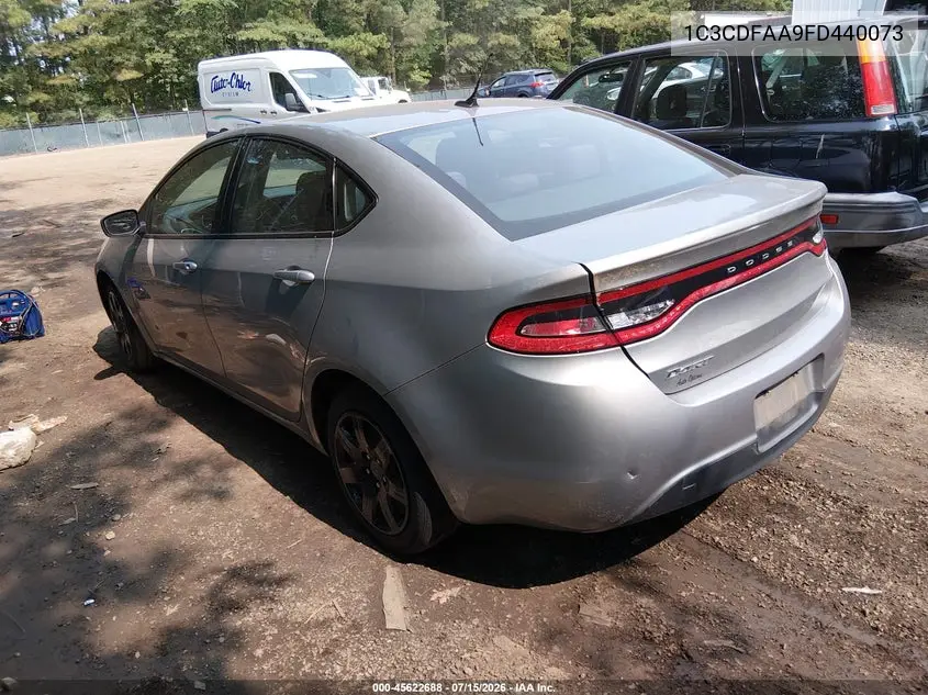 2015 Dodge Dart Se VIN: 1C3CDFAA9FD440073 Lot: 45622688