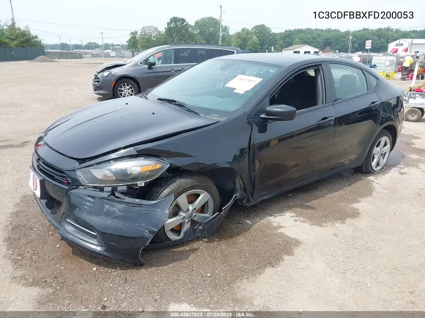 2015 Dodge Dart Sxt VIN: 1C3CDFBBXFD200053 Lot: 45627022