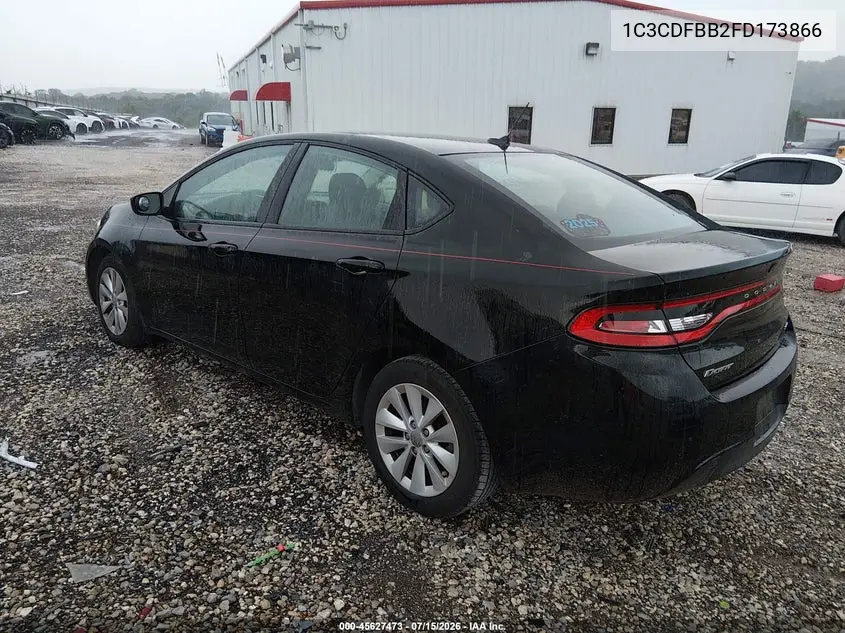2015 Dodge Dart Sxt VIN: 1C3CDFBB2FD173866 Lot: 45627473
