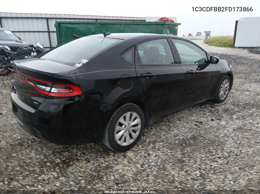 2015 Dodge Dart Sxt VIN: 1C3CDFBB2FD173866 Lot: 45627473