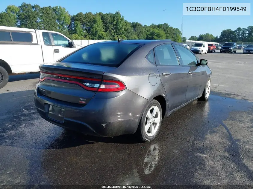 2015 Dodge Dart Sxt VIN: 1C3CDFBH4FD199549 Lot: 45643120