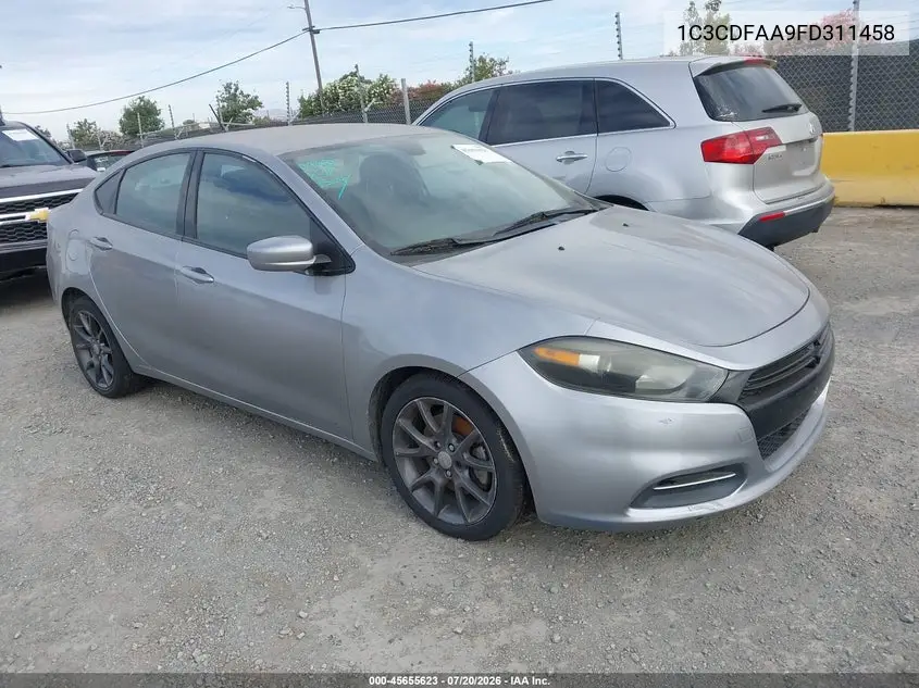 2015 Dodge Dart Se VIN: 1C3CDFAA9FD311458 Lot: 45655623