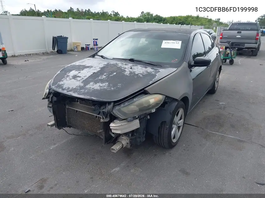 2015 Dodge Dart Sxt VIN: 1C3CDFBB6FD199998 Lot: 45679642