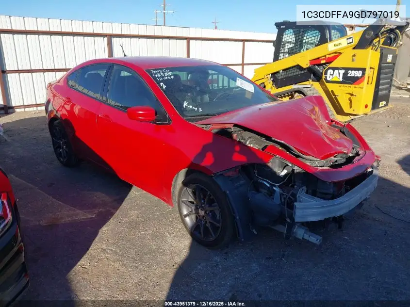1C3CDFFA9GD797019 2016 Dodge Dart Sxt Sport Rallye
