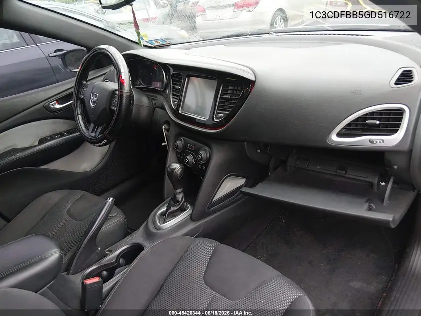 2016 Dodge Dart Sxt VIN: 1C3CDFBB5GD516722 Lot: 45420344